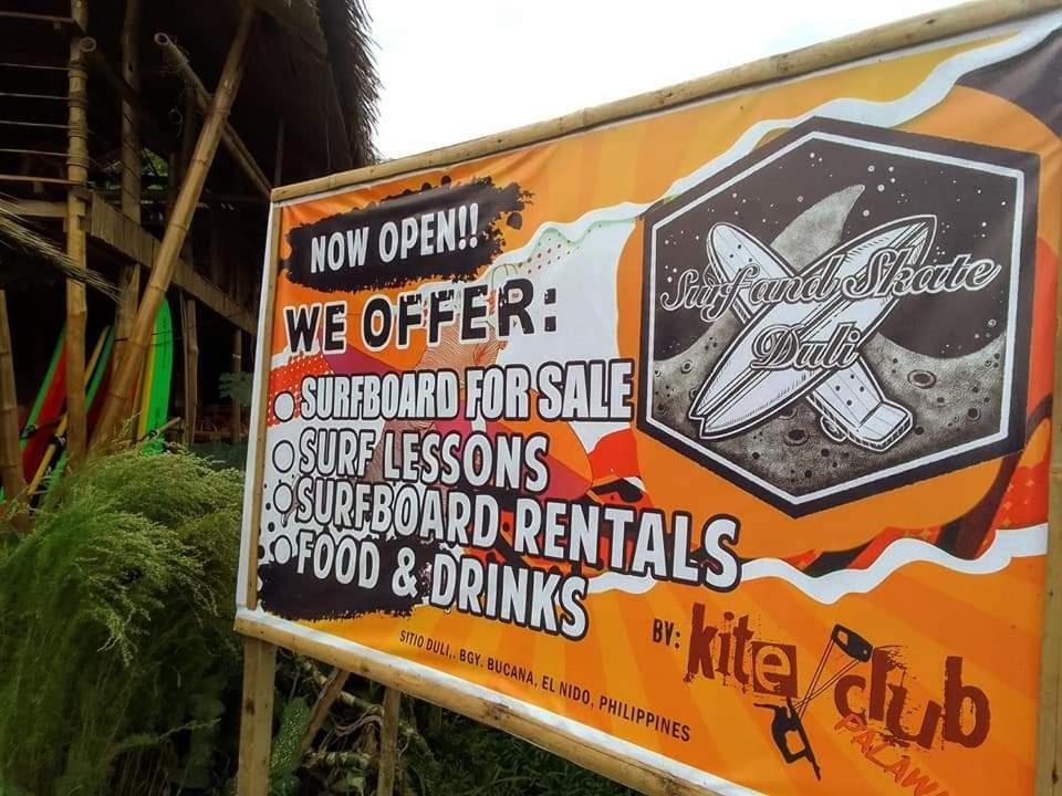 Hostel Surf And Skate Duli El Nido By Kiteclub Palawan Exterior foto